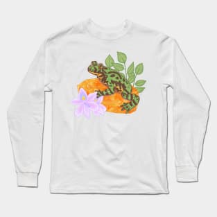 Fire-Bellied Toad and Honey Calcite Long Sleeve T-Shirt